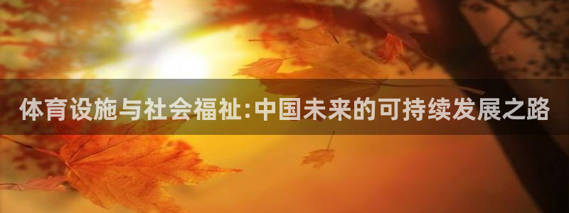 意昂4娱乐：体育设施与社会福祉:中国未来的可持续发展